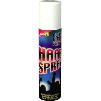 Black Light PARTY HAARSPRAY / Schwarzlicht Haarspray Disko Karneval Fasching JGA
