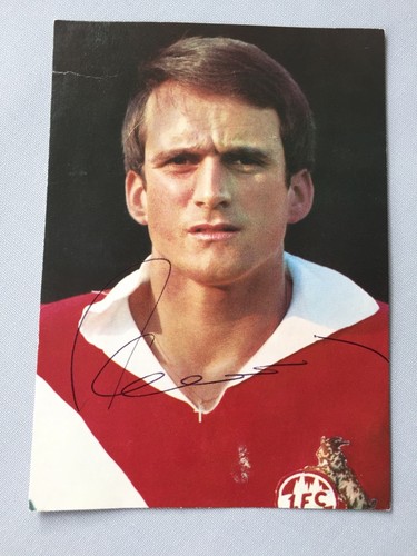 WOLFGANG OVERATH cartolina da collezione originale ARAL 66 10x15 DFB MONDIALI 1966 - Foto 1 di 2
