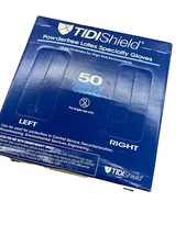 Tidi Shield Powder Free 18 ml Latex Specialty Gloves Medium - 50 Pairs 932480-1
