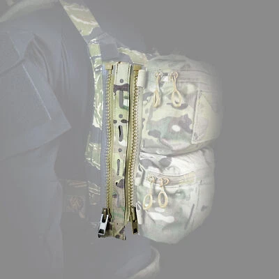 TACTICAL RAIDERS Back Panel Zipper Extension Zipper Expansion Adapter Backboard Patch for FCPC V5