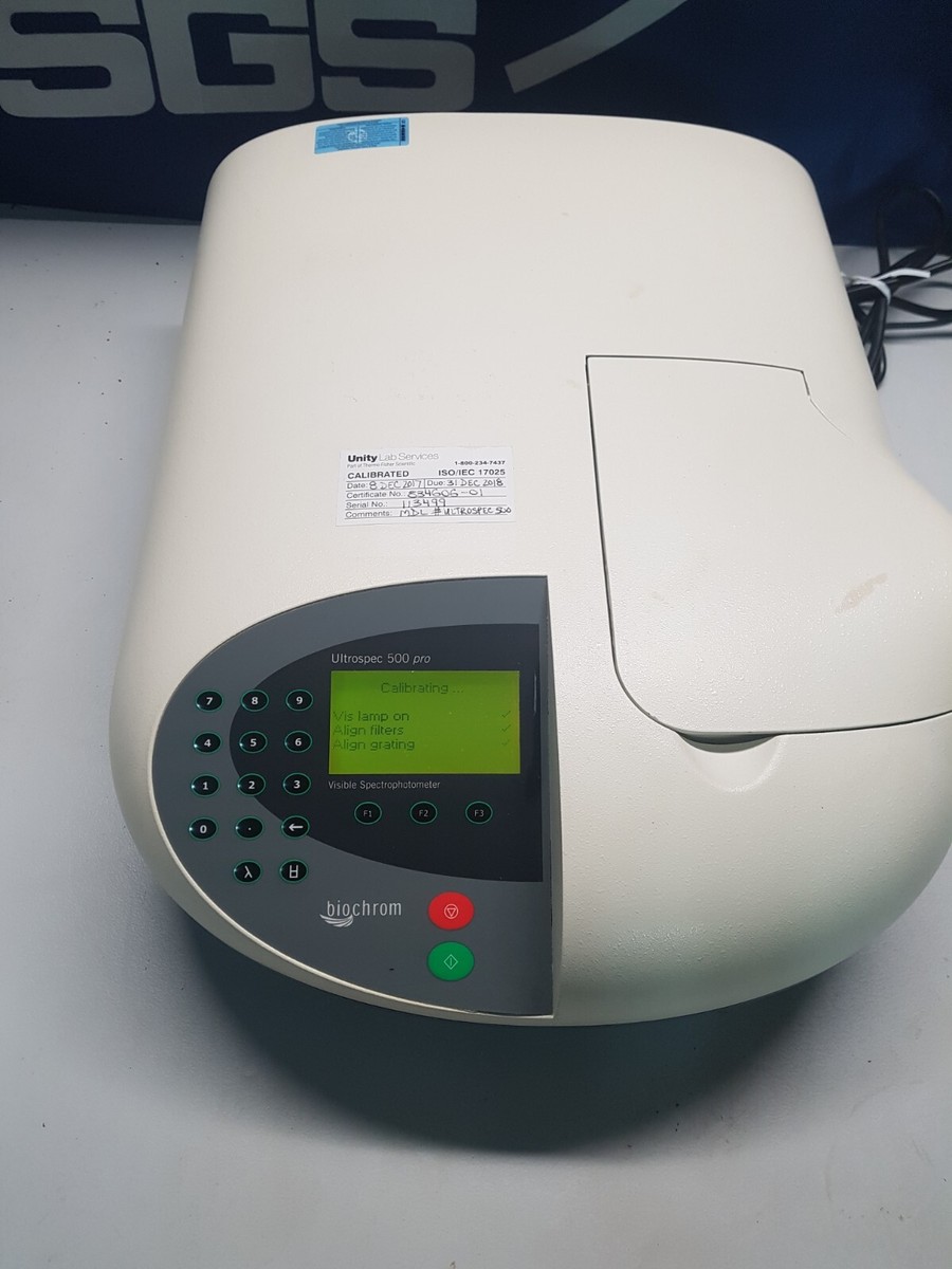 Biochrom Ultrospec 500 Pro Visable Spectrophotometer | eBay Biochrom Ultrospec 500 Pro Visable Spectrophotometer | eBay