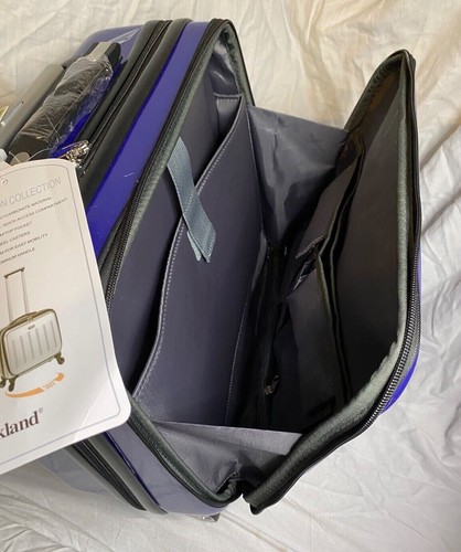 Rockland 16 inch Hard Shell Blue Carry on Spinner Laptop Compartment See Notes - Picture 11 of 21
