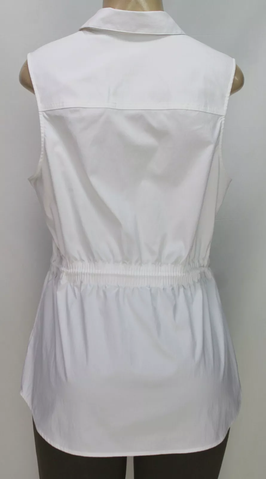 athleta levitate sleeveless button-up blouse shirt