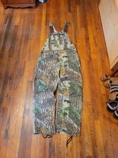 Vintage Real Tree Camo Walls Overalls Made In USA XL 38x32
