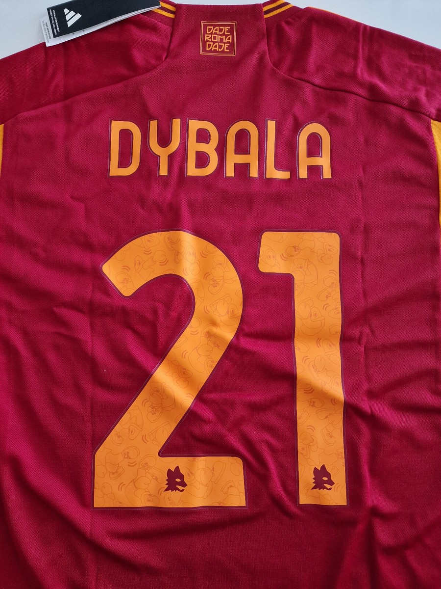 AS Roma DYBALA 21 シャツ adidas AS Roma Dybala 21 Jersey 2023-2024 (Official Printing