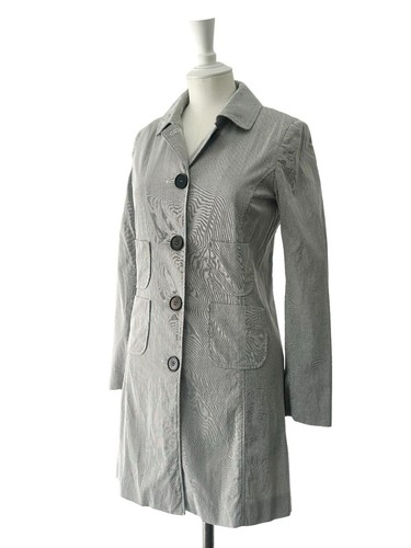 Cappotto donna Paul Smith nero etichetta giacca lavoro utility cotone cordino piccolo - Foto 11 di 24
