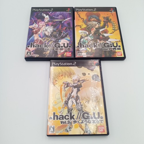 .Hack GU 1 2 3 Set Lot of 3 PS2 PlayStation 2 RPG Japanese CIB Complete - Picture 2 of 14