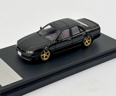 Mortal 1:64 Black JDM Skyline GTR ER34 Sports Model Diecast Metal