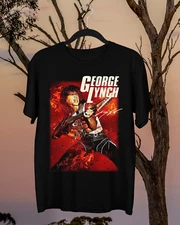 Collection George Lynch Lynch Mob Gift For Fan Black S-2345XL Men T-Shirt GC3640