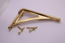Small Solid Brass Ironbridge Shelf Bracket - 3"x 4"