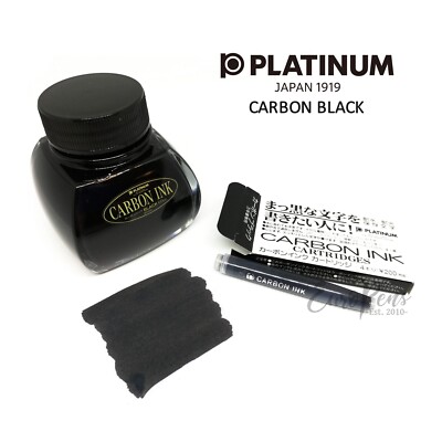 Platin Carbon Schwarz 60cc Tintenflasche oder Carbon Tintenpatronen - UK VERKÄUFER