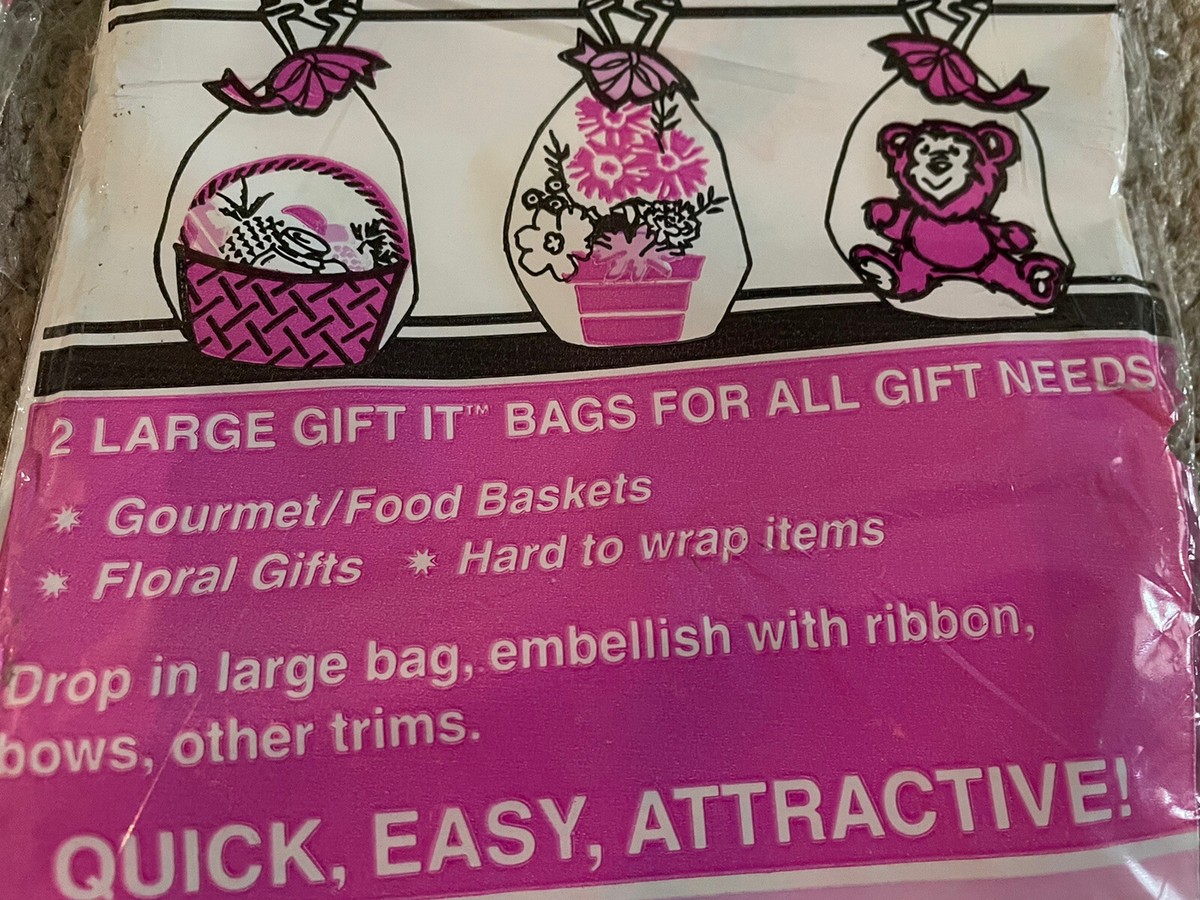 Vintage K-Mart Gift-IT Eastern Bags 2 Brand New Package Quick Easy