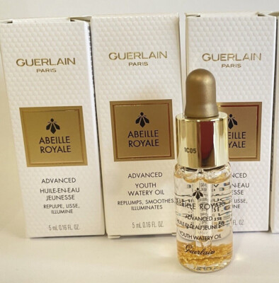 3 x Guerlain Abeille Royale Advanced Youth Watery Oil 5 ml Each = 15ml Total NIB