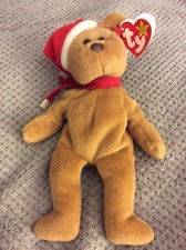 1997 Teddy Beanie Baby born 12-25-96. P.V.C. Pellets-1 Owner-Great Condition 