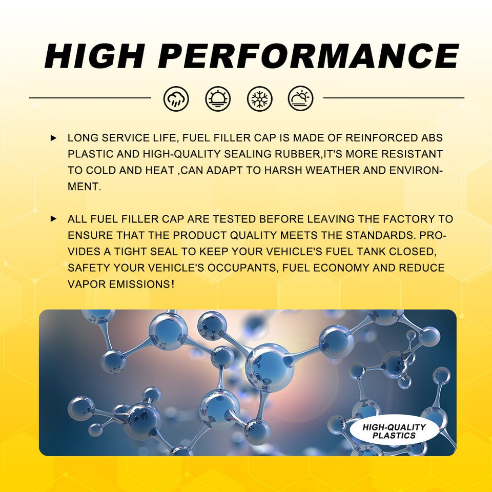 OE # 52124512AA Non Locking Gas Cap Fuel Filler Neck Cap 1PC Fits Select 2015 2017 Chrysler 200 Limited 2011 2013 Jeep Grand Cherokee Laredo - Foto 3