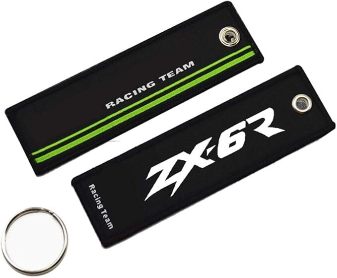 Embroidery Key Holder Chain Keychain Ring Compatible With Kawasaki