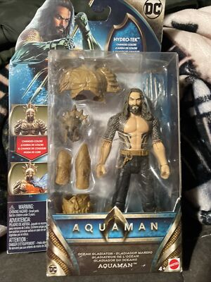 #ad #ad Mattel DC AQUAMAN Action Figure Hydro Tek Color Changing in Water 6” Tall 2018 $19.99
