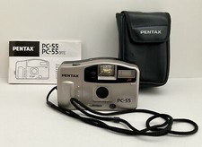 Pentax PC-55 30mm Lens Point  Shoot Camera W Case/Instructions Tested