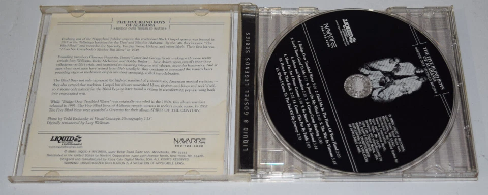 The Five Blind Boys of Alabama Bridge Over Troubled Water [Liquid 8] by  (CD) Foto 2 de 4