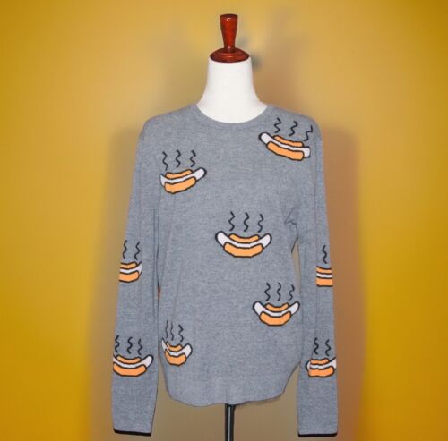 ACNE STUDIOS Women's Small HOT DOG Emoji Sweater 2016 Collection