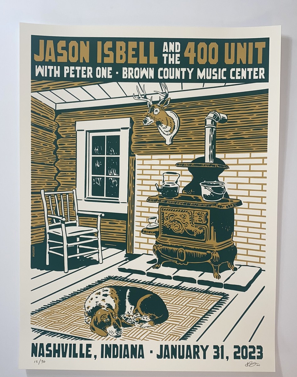 Jason Isbell & The 400 Unit Poster Brown County Music Nashville IN