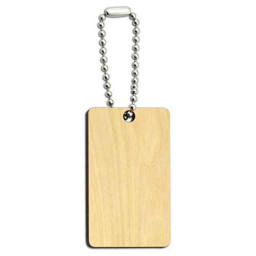 Please Abduct Me UFO Aliens Funny Humor Wood Wooden Rectangle Keychain Key Ring - Bild 3 von 4