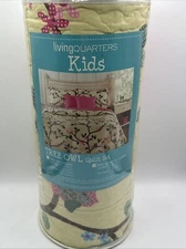 Living Quarters Kids TREE OWL Quilt Set FULL/QUEEN NEW 3 Piece Bon-Ton