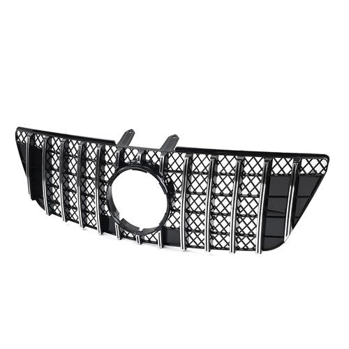 GTR Style Front Bumper Hood Diamond Grille For Benz ML Class W164 2009-2012 - Foto 5 di 15