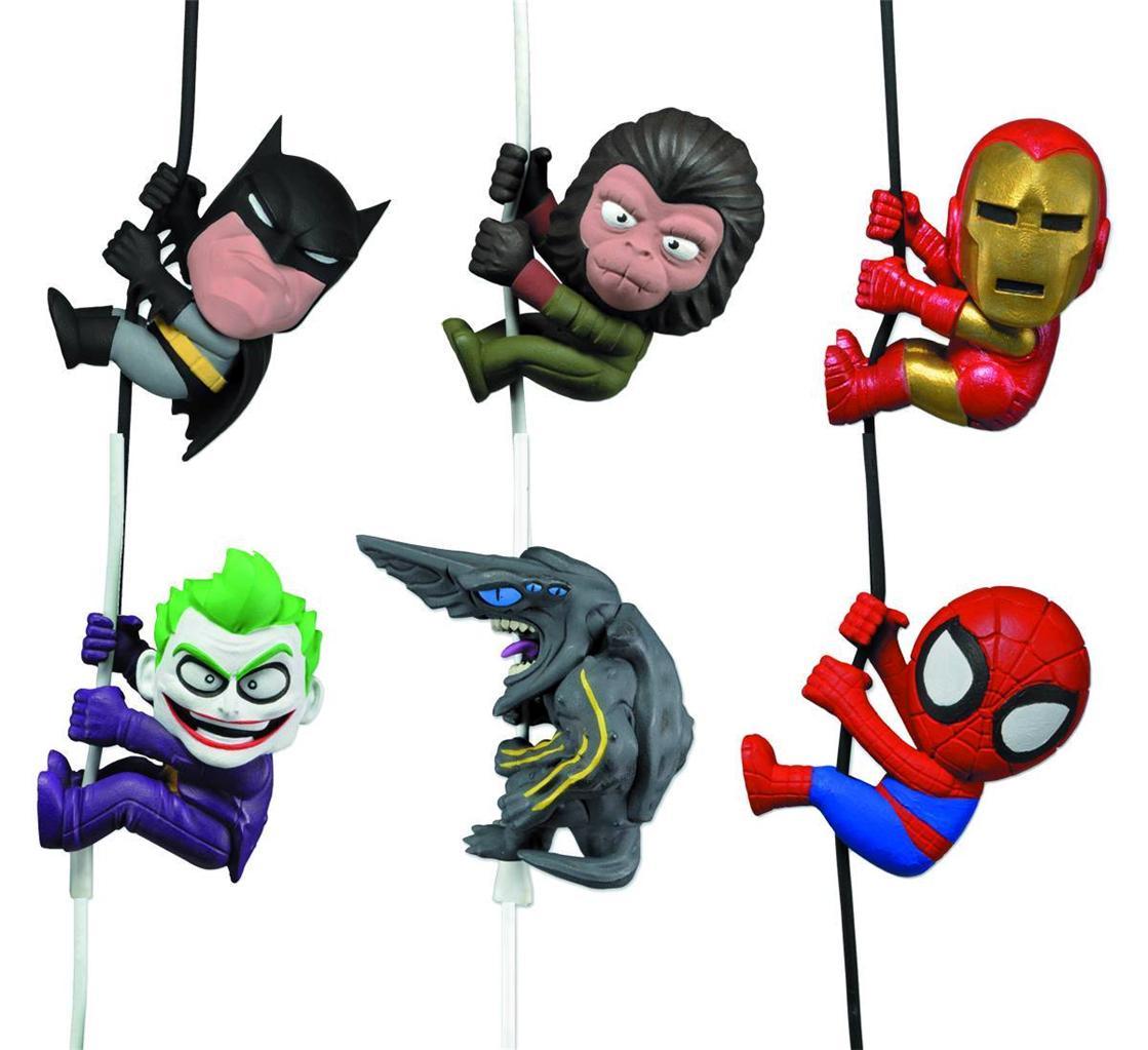 SCALERS SERIES 2 SET BATMAN JOKER IRON MAN SPIDER-MAN CORNELIUS