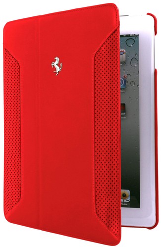 Ferrari Official iPad Mini 1, 2 Genuine Leather Folio Cover Case FEF12FCPM2RE