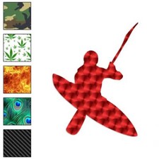 Kayaker Kayak, Vinyl Decal Sticker, 40 Patterns  3 Sizes, 911