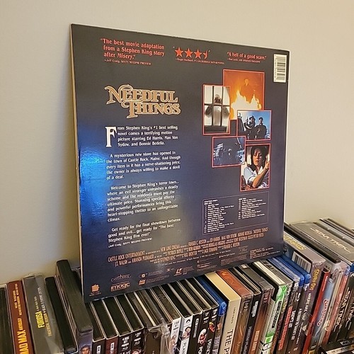 Needful Things Laserdisc Ed Harris Stephen King LD Laser Disc Max Von Sydow 1994 - Afbeelding 4 van 4