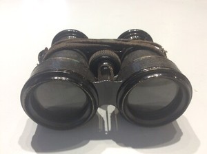 Vintage Antique Small 4-1/2 in Opera Glasses Binoculars Original Case 