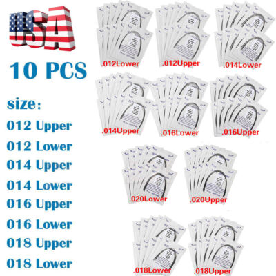 Orthodontic Dental Super Elastic Niti Round Arch Wire Ovoid Upper & Lower ws
