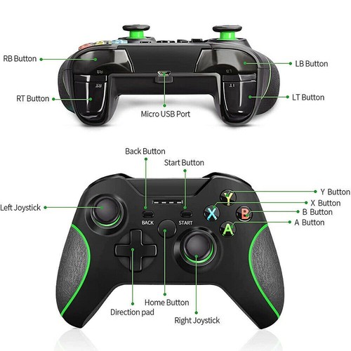 2.4GHz Wireless Controller For Microsoft Xbox One / S / X / E / Win 7 8 10 / PC - Picture 6 of 31