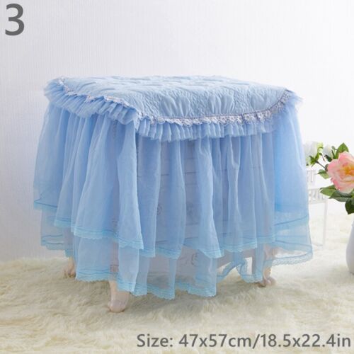 47x57cm DIY Mesh Lace Bedside Table Cover Cloths Dustproof Furniture Room Decor - Picture 5 of 22