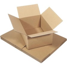 12x9x6 inch shipping box 25 pieces, brown corrugated cardboard box for mailing p