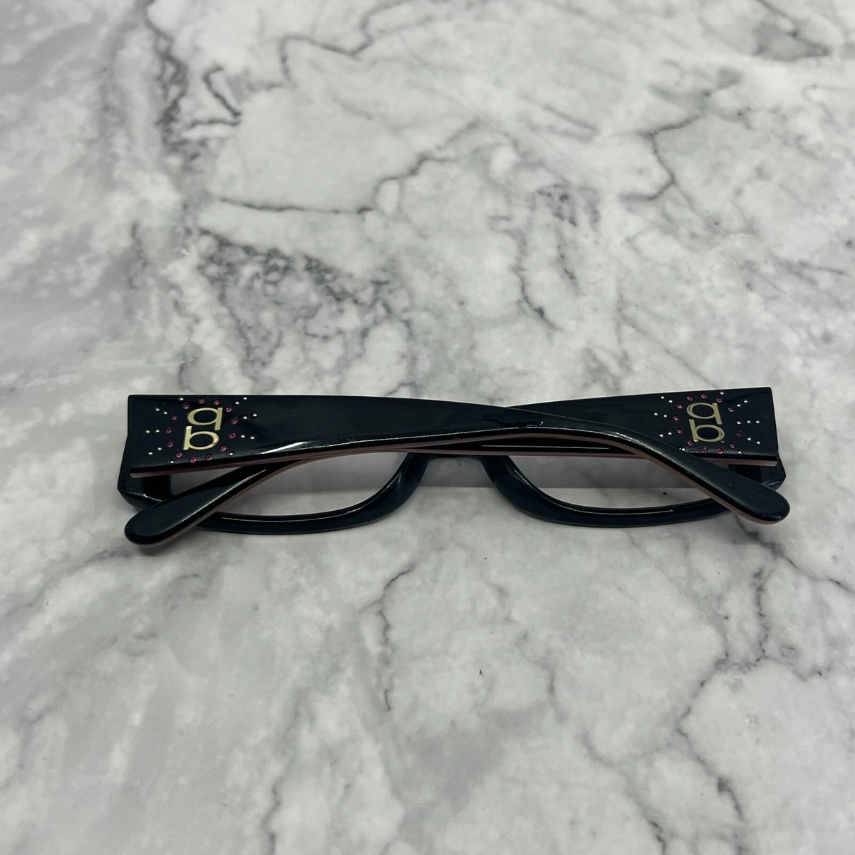 Bebe Eyeglasses Frames Sweet Face Girly Black Pink 53-16 135