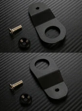 2 x Black Aluminum Radiator Stay Mount Bracket Gasket Screw for S2000 Integra