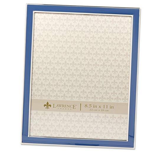 Navy Enamel Picture Frame 8x10 Blue