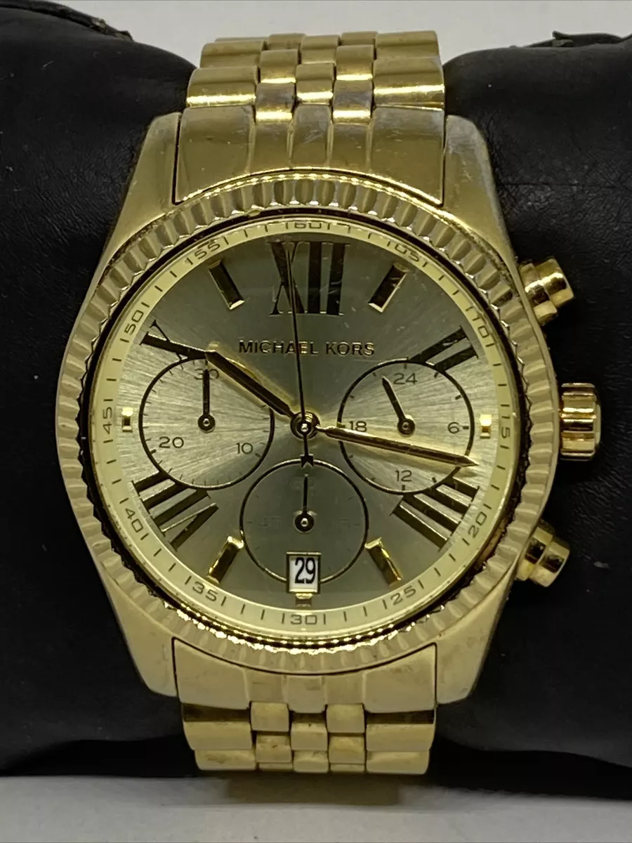 Michael Kors Lexington MK5556 Women Gold Stainless Steel Analog