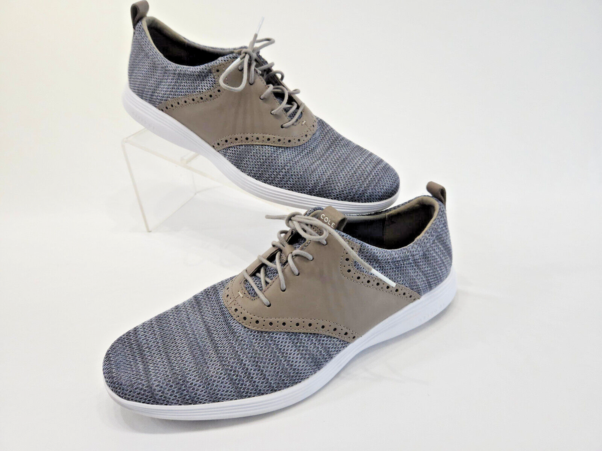 Cole Haan Grand Tour Knit Gray Oxford Shoes Model C31346 Mens Size