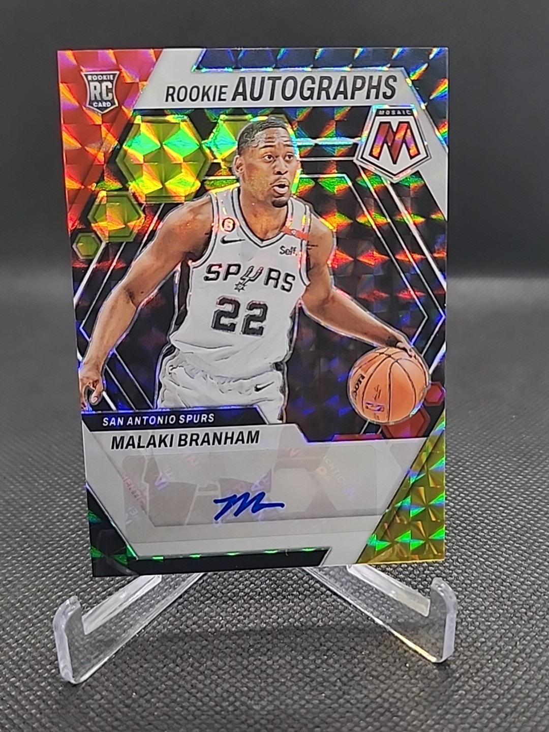 2022-23 Panini Mosaic - Rookie Auto Mosaic Malaki Branham #RA-MAL (AU, RC)