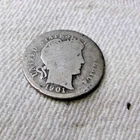 1901 P SILVER BARBER DIME
