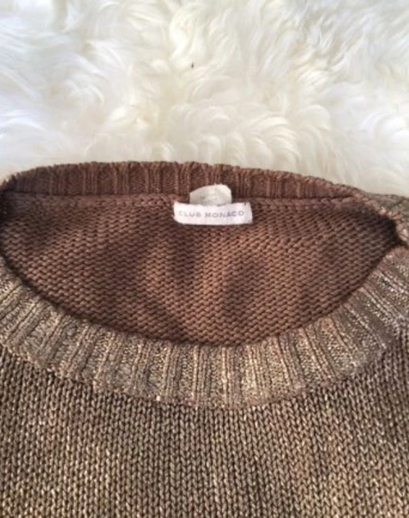 Club Monaco Metallic Gold Top - Photo 3/4