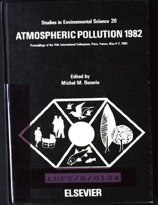 Atmospheric Pollution Studies in Environmental Science 20 Benarie, Michael M.: