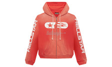 Hellstar Studios Red Zip-Up Hoodie