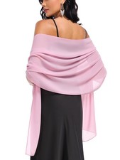 Shawls and Wraps Soft Chiffon Scarve Scarf For Evening Party Dresses Wedding ...