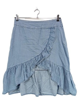 MAVI Volantrock Damen Rock Gr. DE 40 blau Casual-Look