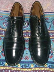 Allen Edmonds PARK AVENUE 11.5 B Classic Black Leather Captoe Oxxford Shoes